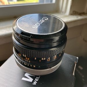 Canon fd 50 mm lens 1.8